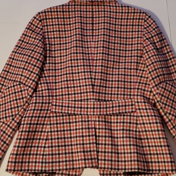TALBOTS WOOL PLAID CHECK BLAZER 12 PETITE - Picture 9 of 14
